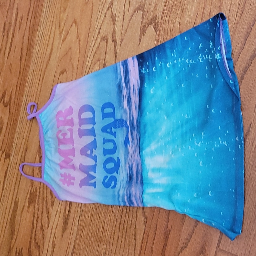 Girls mermaid text nightgown